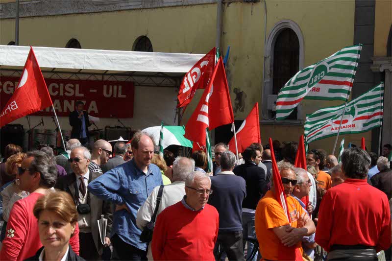Una manifestazione del Primo maggio a Monza
