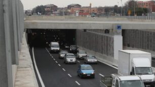 Monza, il tunnel di viale Lombardia