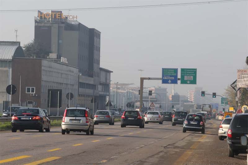 Monza, viale Lombardia verso Milano