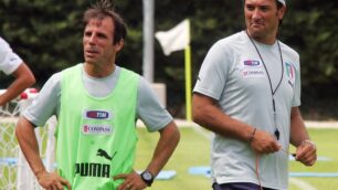 Gianfranco Zola e Gigi Casiraghi
In campo insieme a Monza