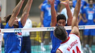 Monza, ultimo test per gli Europei:Italvolley sciupona, Serbia sorride