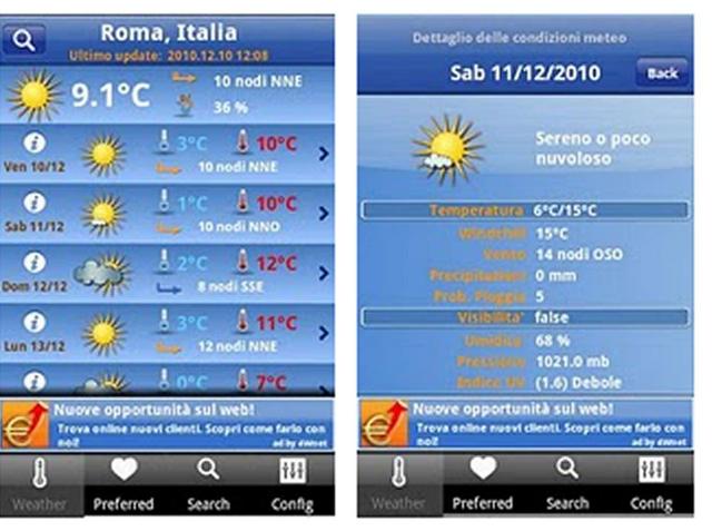 Meteo, previsionisempre in tasca