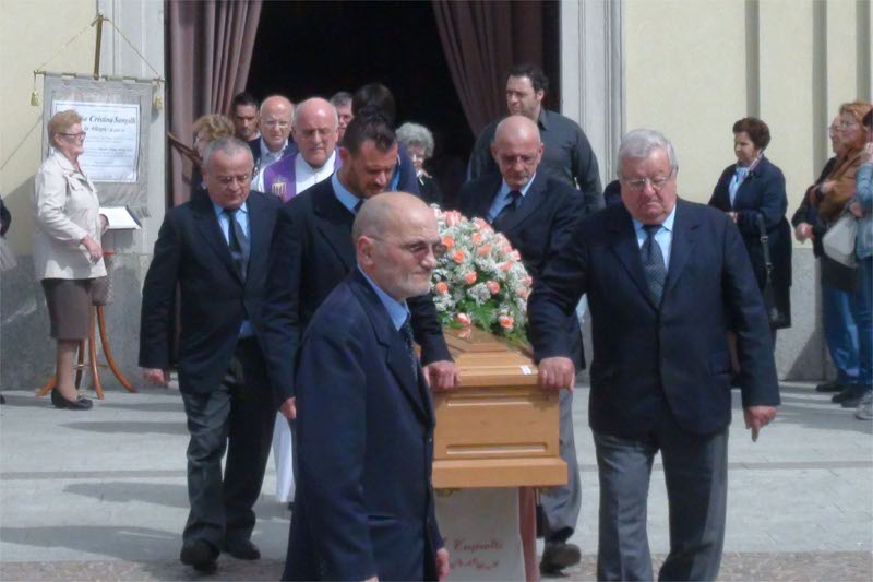 I funerali di Maria Cristina Sangalli