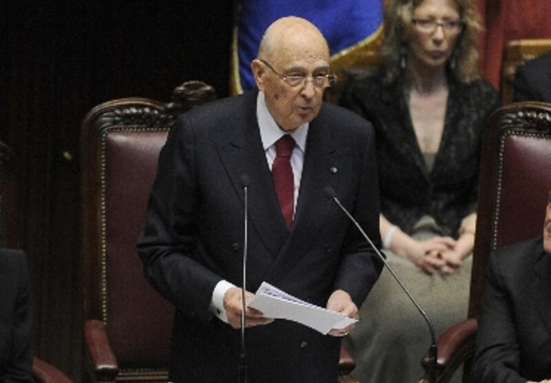 Il presidente della Repubblica Giorgio Napolitano a Monza in giugno