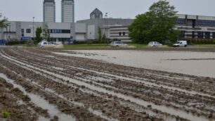 I campi allagati del Vimercatese