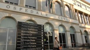 L’ingresso al vecchio ospedale di Vimercate