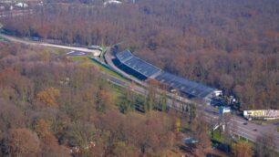 Parco di Monza, zona interessata al distributore