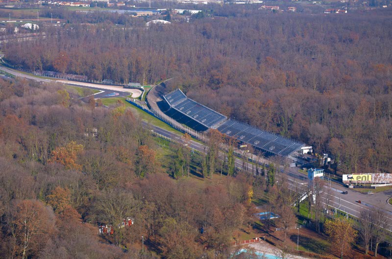 Parco di Monza, zona interessata al distributore