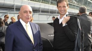 Galliani e Allegri fotografati a Monza