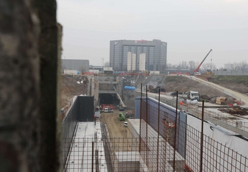 Il cantiere della metropolitana