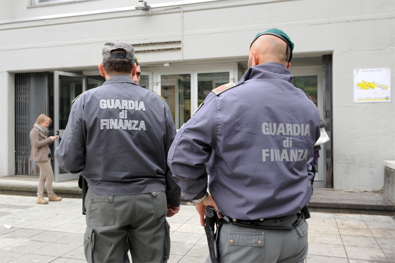 Gli uomini della Guardia di finanza