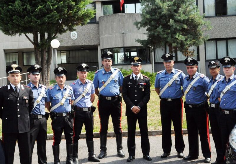 Seregno, il comandante Alessandro De Venezia  nella caserma di piazza Prealpi