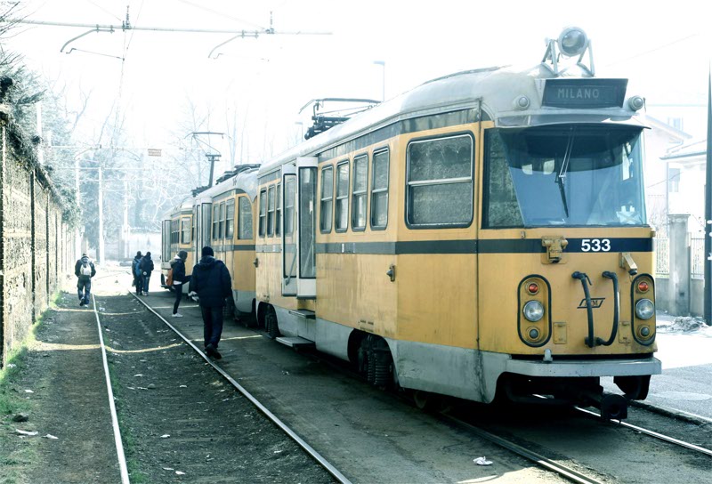 Il tram a Limbiate