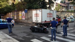 Monza, l’incidente in via Dante