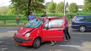 L’auto coinvolta nell’incidente