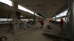 Monza. Il cantiere all’ospedale San Gerardo di Monza (foto Fabrizio Radaelli)