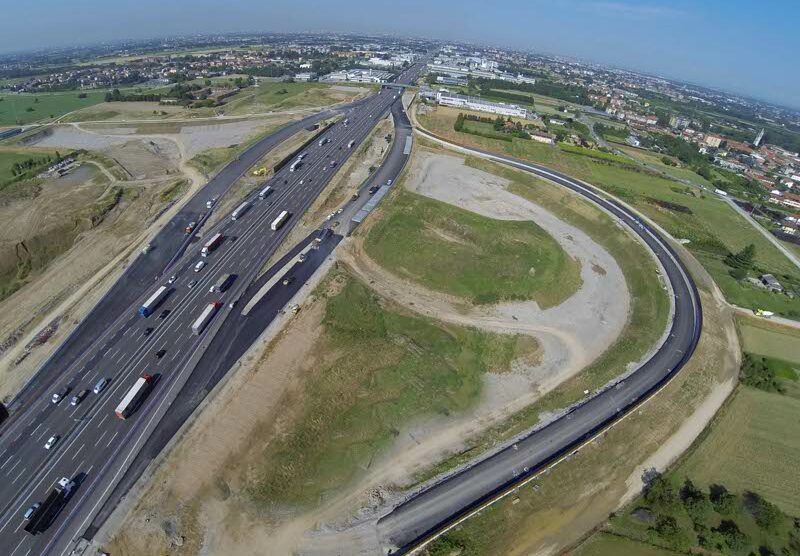 L’incrocio tra l’autostrada A4 e la Teem