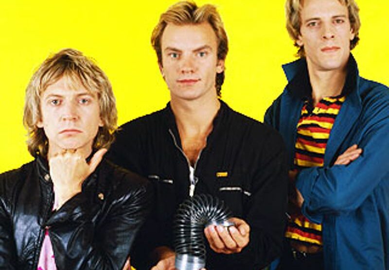 La band dei Police.: Andy  Summers, Sting e Stewart Copeland