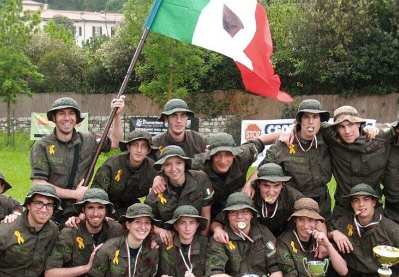 Alcuni dei ragazzi dell'associazione Anci La Ferrea