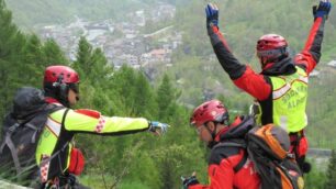 Sono intervenuti gli uomini del soccorso alpino