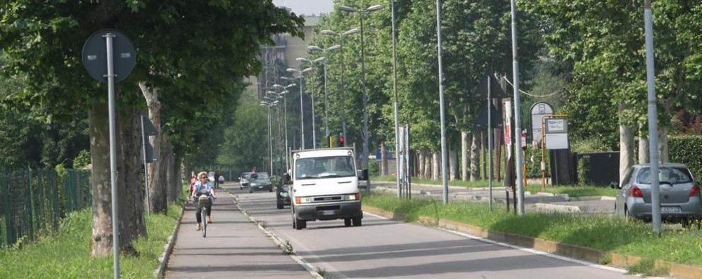 La via Correggio di Monza