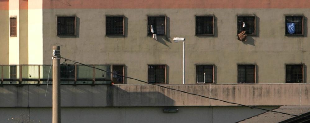 Un’immagine del carcere di via Sanquirico, a Monza