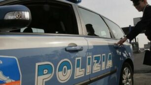 Una pattuglia della polizia stradale