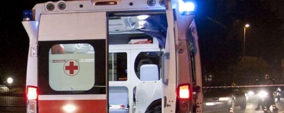 Ambulanza intervenuta sull’incidente