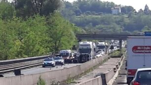 Statale 36 incidente più veicoli Briosco nord