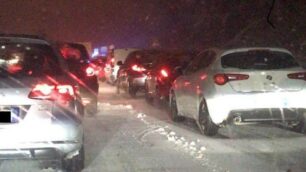 Neve 1 febbraio 2019 Statale 36 bloccata direzione sud dopo Briosco