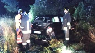 Incidente stradale ss36 Briosco. Nessuno all'interno della vettura finita fuori strada.