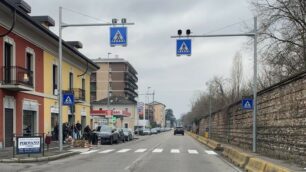 Monza attraversamento pedonale via Lecco