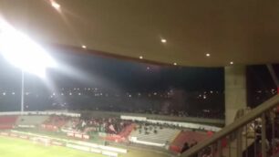 Calcio: fuochi d’artificio al Brianteo prima di Monza-Pro Patria