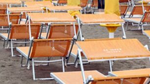 Una spiaggia di Riccione