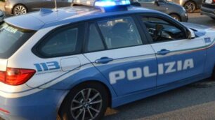 Una pattuglia della polizia stradale