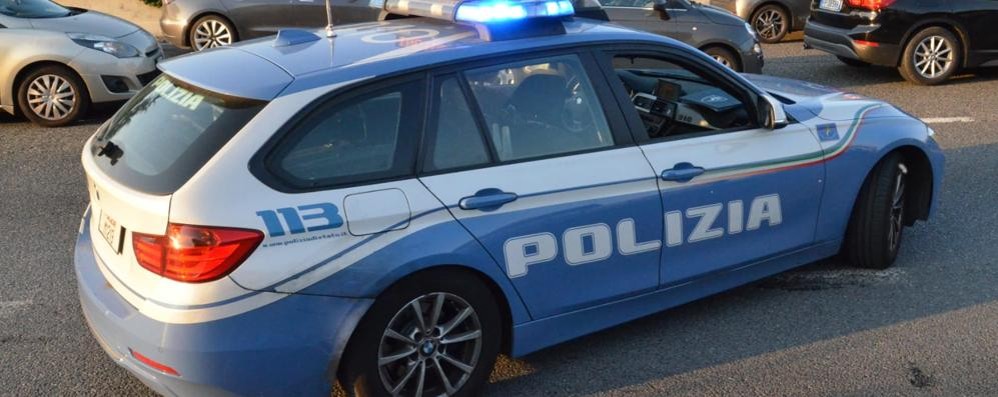 Una pattuglia della polizia stradale