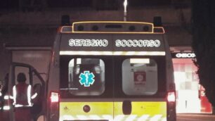 Un'ambulanza di Seregno soccorso