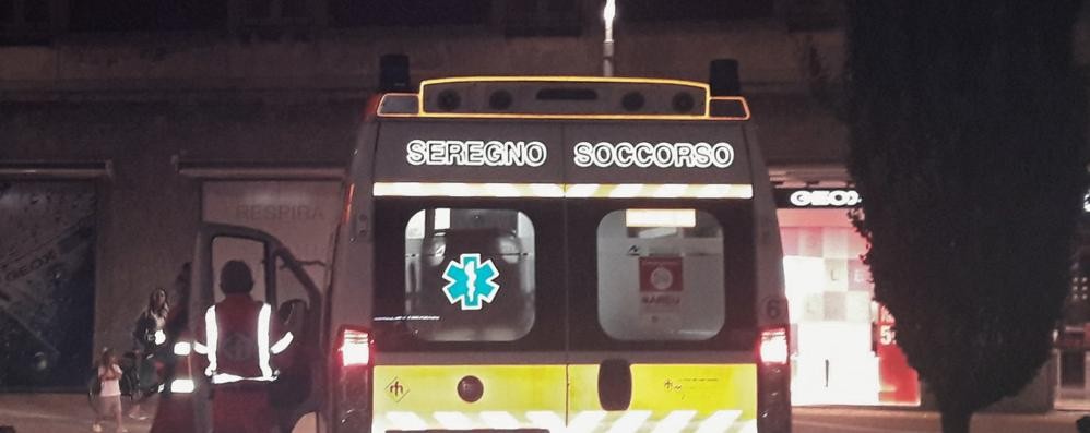 Un'ambulanza di Seregno soccorso