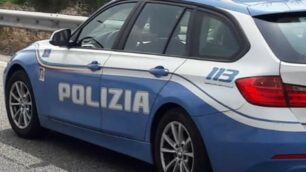 Una pattuglia della polizia stradale