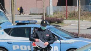 Una pattuglia della polizia di Stato