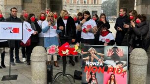 Monza flash mob UNAVI Unione Nazionale Vittime