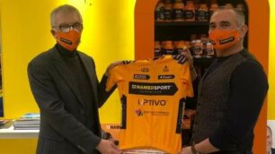 Fabio Canova e Paolo Riva presentano la nuova maglia Namedsport Uptivo