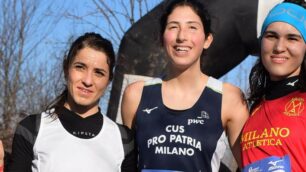 Atletica leggera Cross per tutti 2022 Cesano Maderno: podio gara femminile vinta da Silvia Gradizzi - foto Cross per tutti