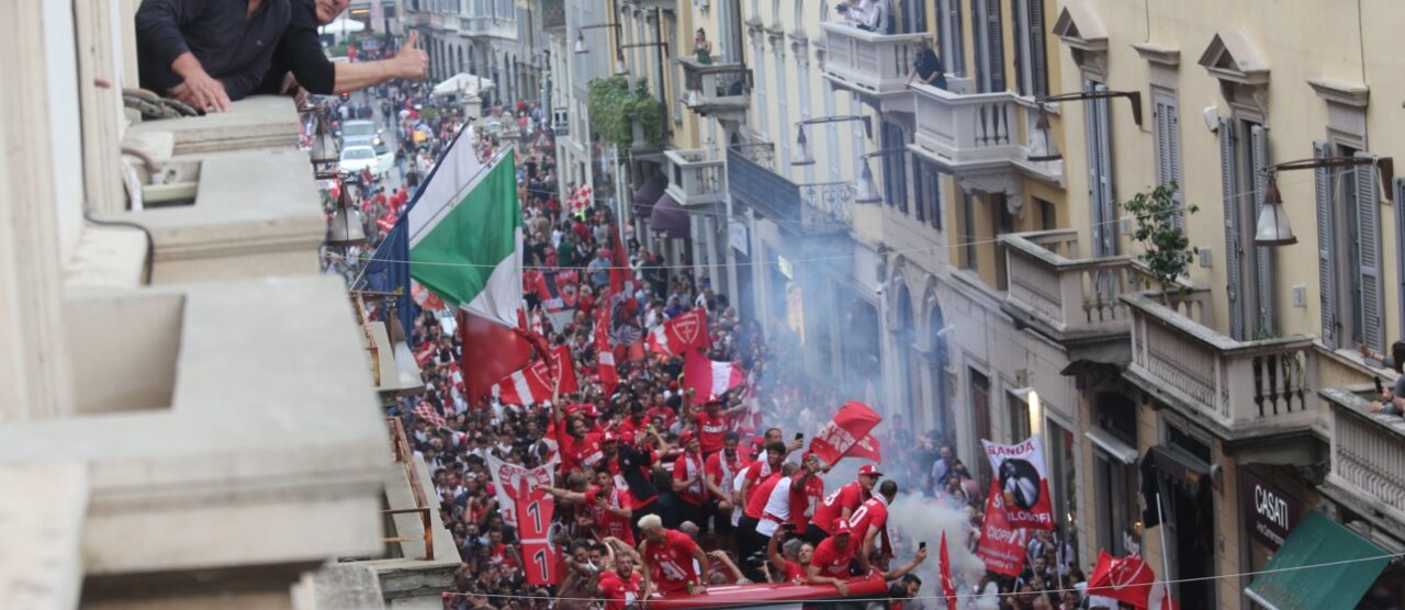 Monza in Serie A festa bus e stadio