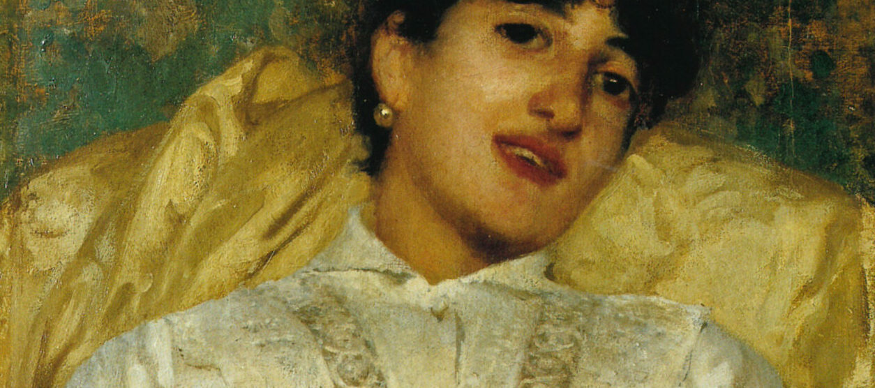 "Réverie. Ritratto di donna con violetta" di Eugenio Spreafico donato ai Musei civici di Monza