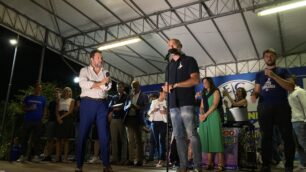 Politica Ministro Matteo Salvini a Festa Lega Brugherio