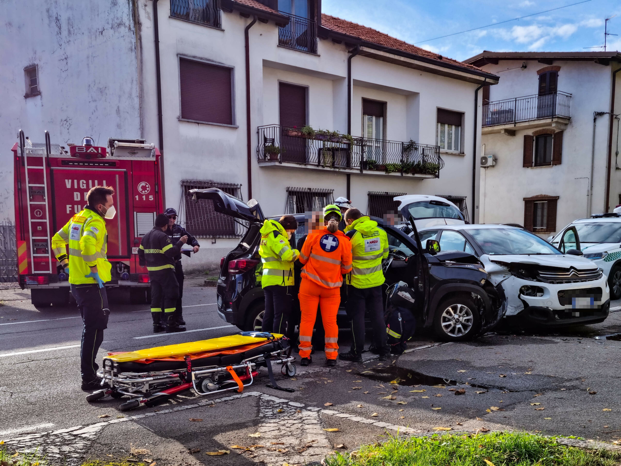 Incidente Giussano viale Monza