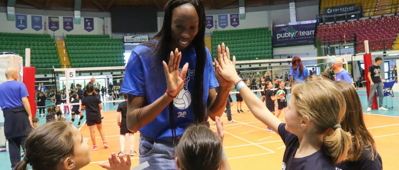 Monza Vero Volley festa minivolley: Paola Egonu - foto Consorzio Vero Volley