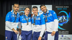 Scherma Arianna Errigo e Michele Gallo campioni d'Europa con i medagliati Luca Curatoli e Gigi Samele - Federscherma