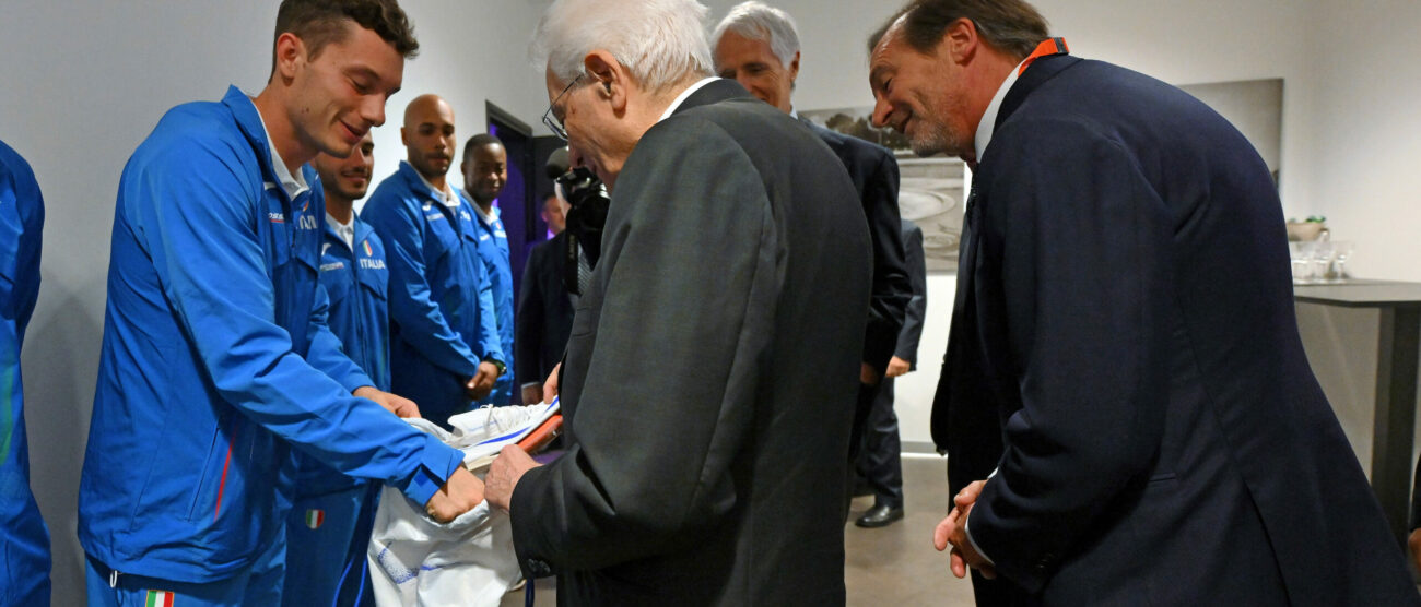 Europei Roma 2024 - Il Presidente Mattarella all'Olimpico (foto Mezzelani/GMT/Fidal)